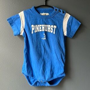 🏌🏻‍♂️ EUC Garb Pinehurst Onesie 6-12 months blue white golf unisex girls boys